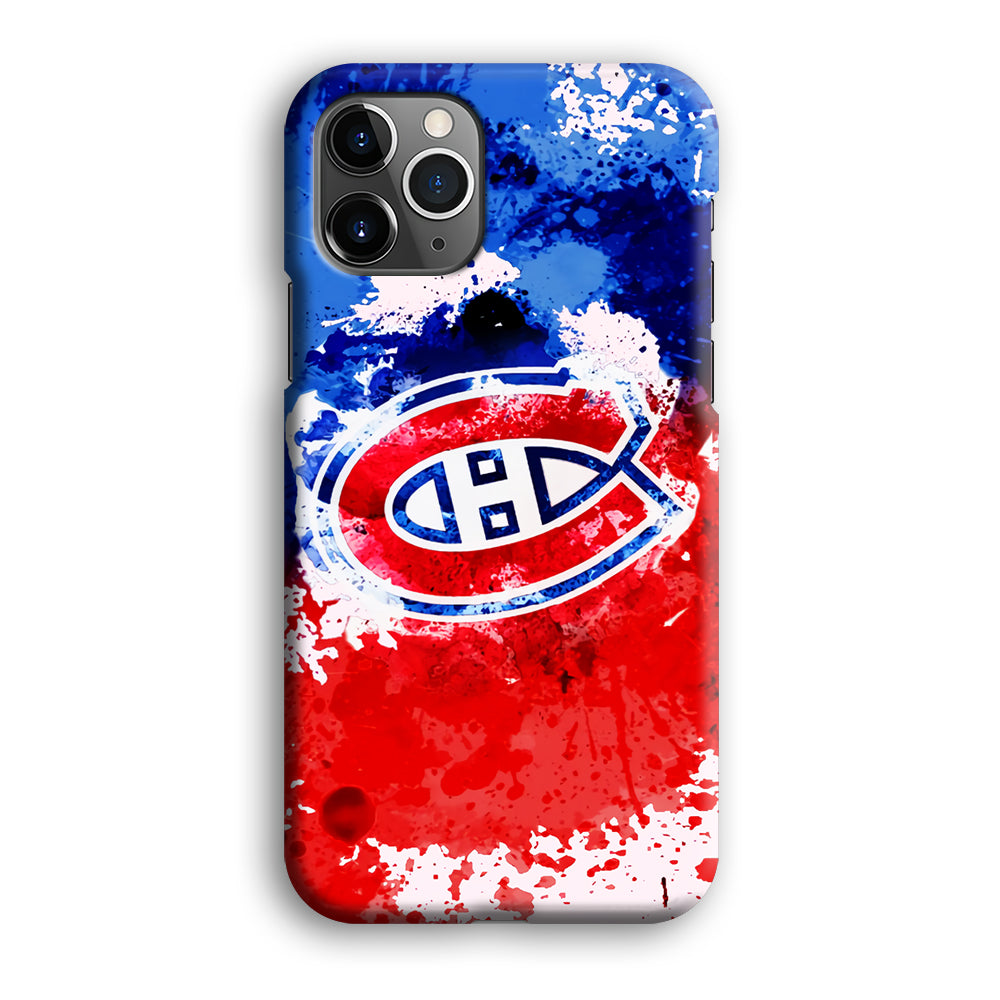 Montreal Canadiens Blue And Red Abstract iPhone 12 Pro Max Case