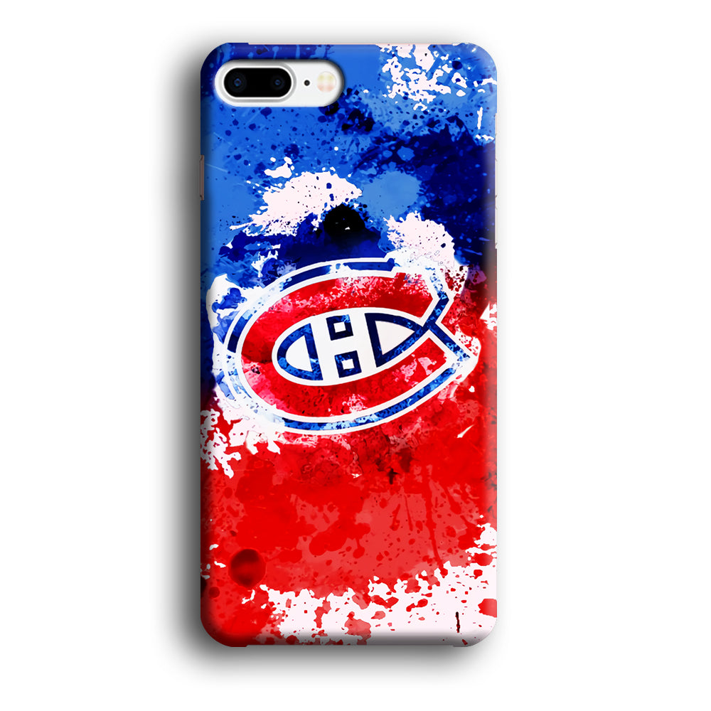 Montreal Canadiens Blue And Red Abstract iPhone 8 Plus Case