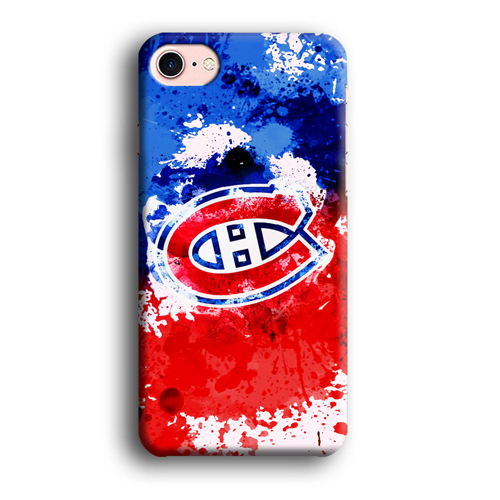 Montreal Canadiens Blue And Red Abstract iPhone 8 Case