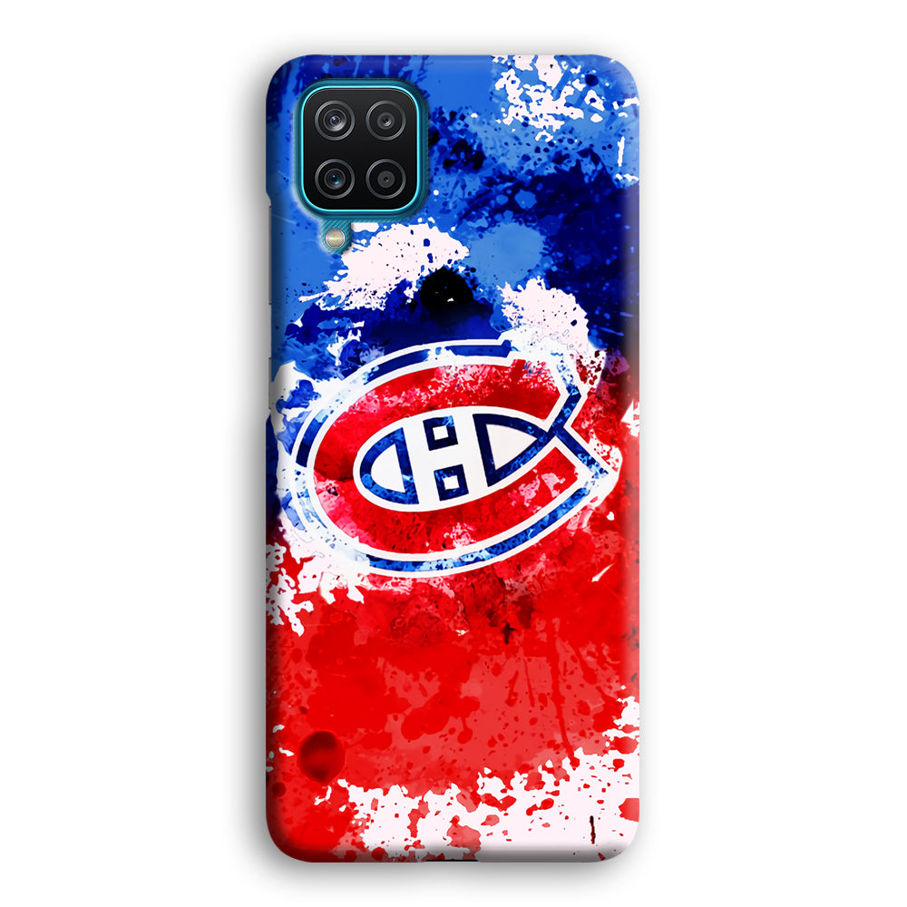 Montreal Canadiens Blue And Red Abstract Samsung Galaxy A12 Case