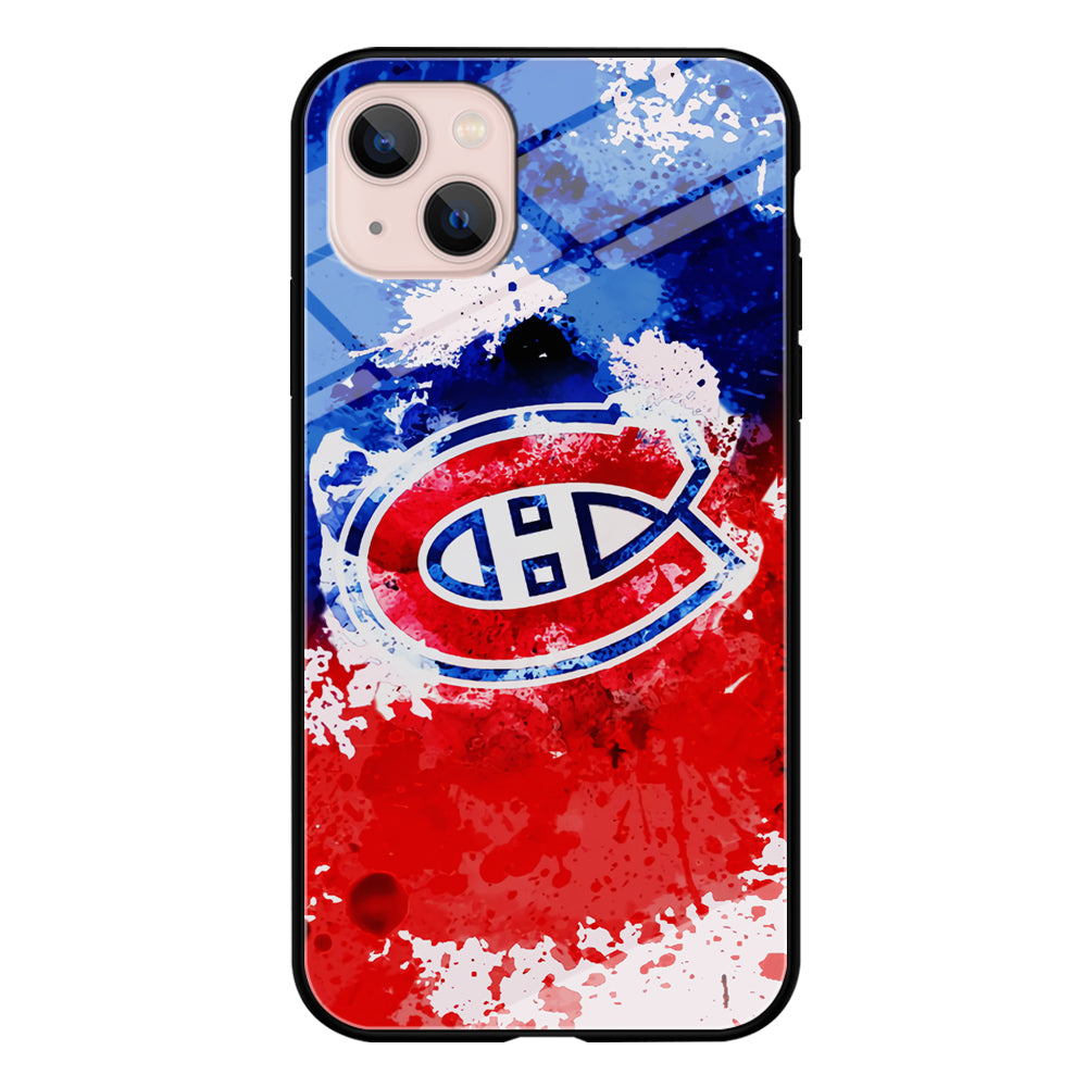 Montreal Canadiens Blue And Red Abstract IPhone 13 Case