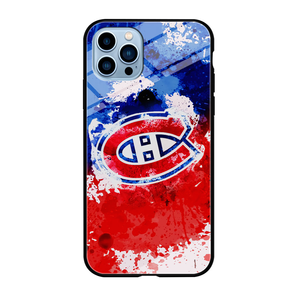 Montreal Canadiens Blue And Red Abstract iPhone 12 Pro Max Case