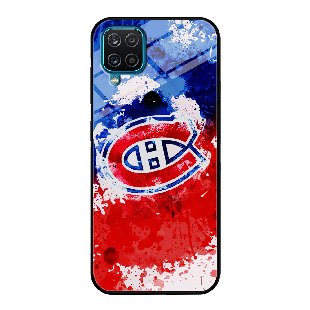 Montreal Canadiens Blue And Red Abstract Samsung Galaxy A12 Case