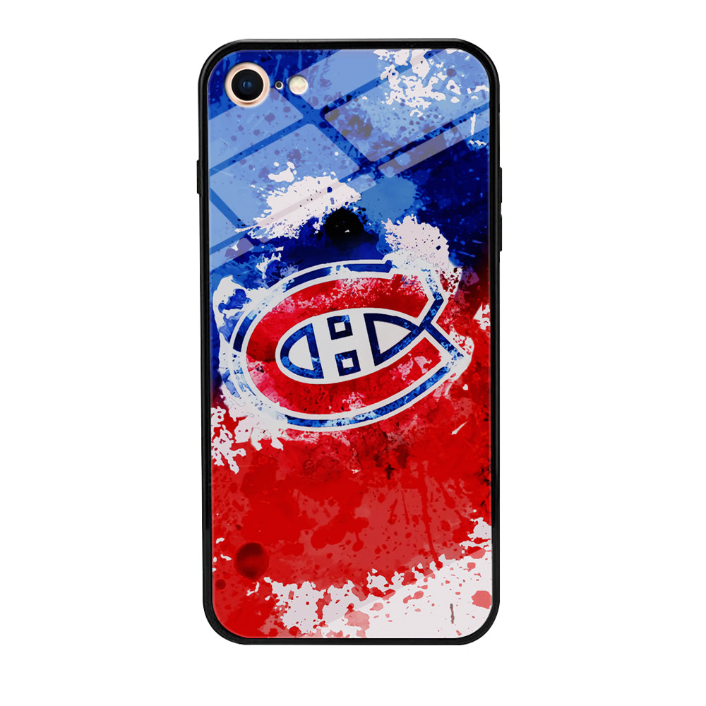 Montreal Canadiens Blue And Red Abstract iPhone 8 Case