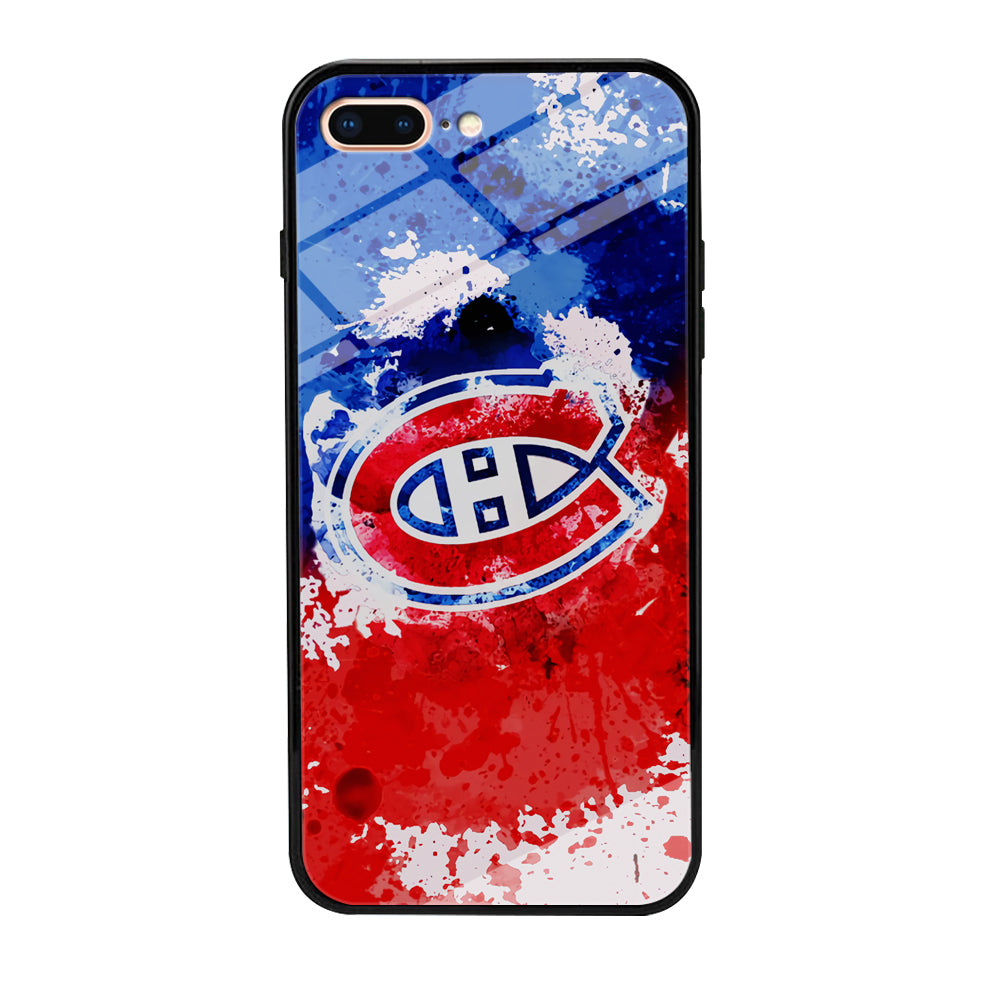 Montreal Canadiens Blue And Red Abstract iPhone 8 Plus Case