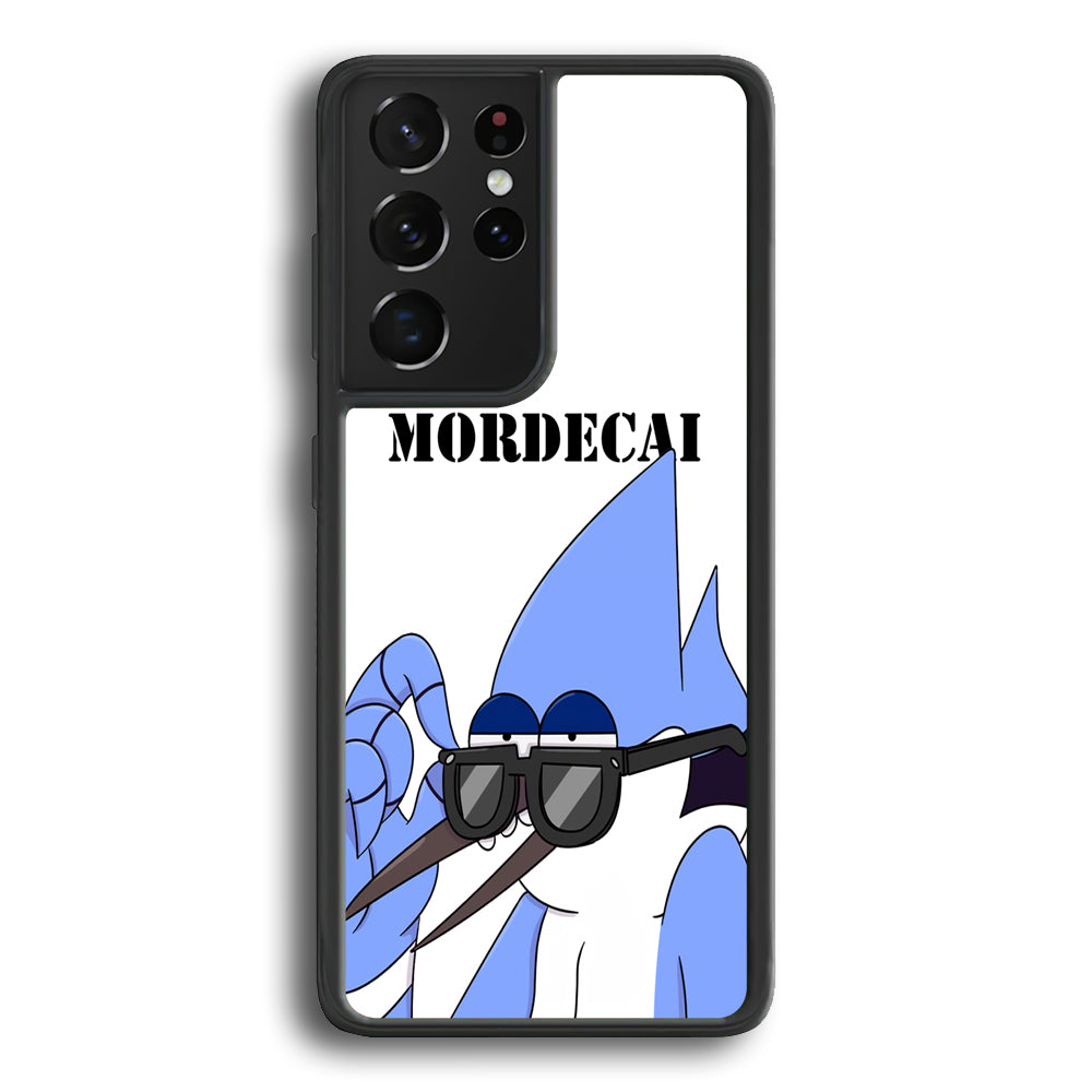 Mordecai Regular Show Character Samsung Galaxy S21 Ultra Case