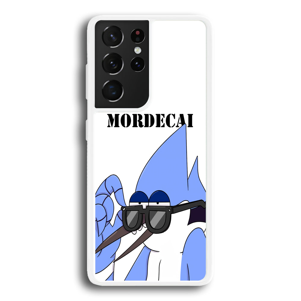 Mordecai Regular Show Character Samsung Galaxy S21 Ultra Case