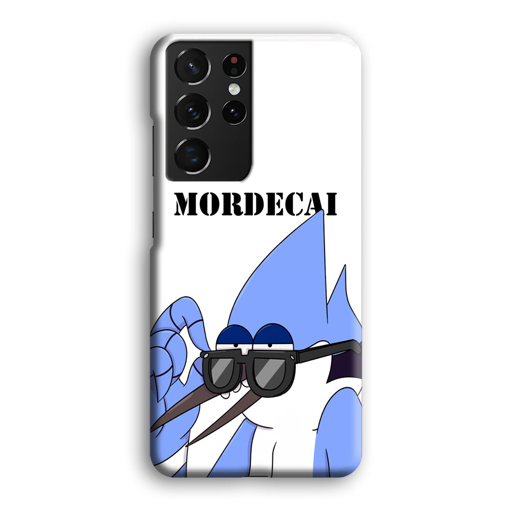 Mordecai Regular Show Character Samsung Galaxy S21 Ultra Case