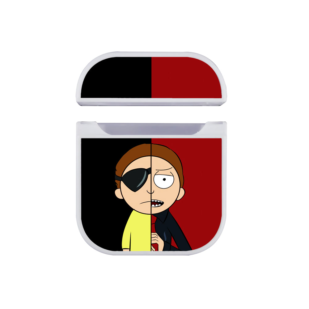 Morty Two Side Apple Airpods Case White