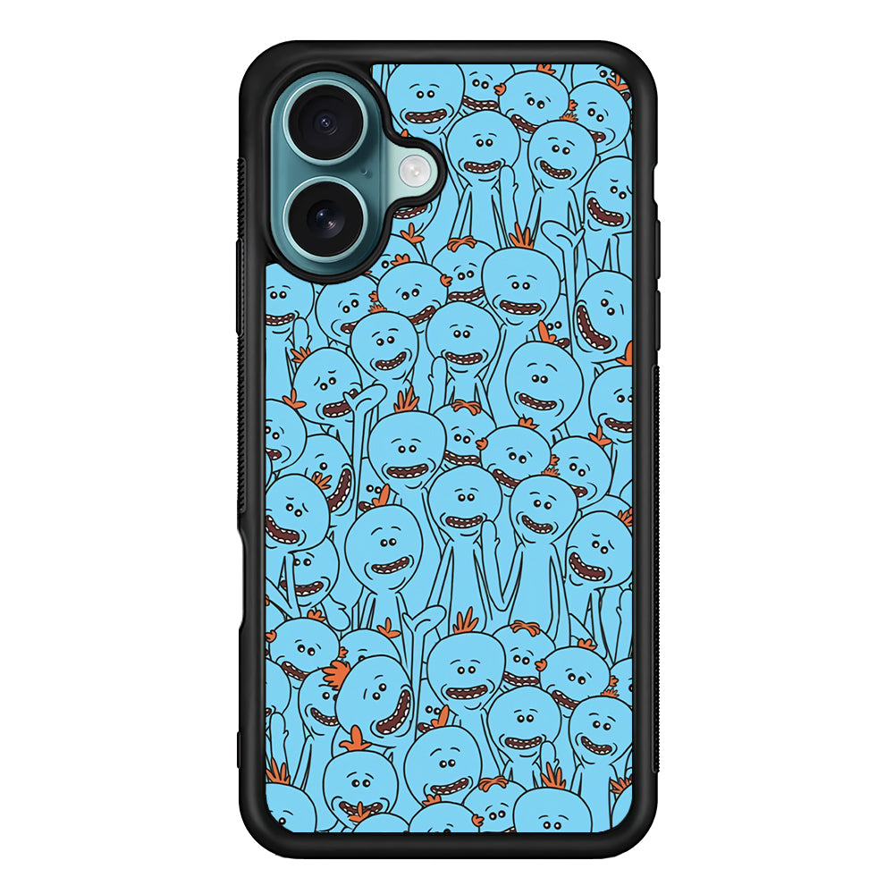 Mr Meeseeks Doodle iPhone 16 Case
