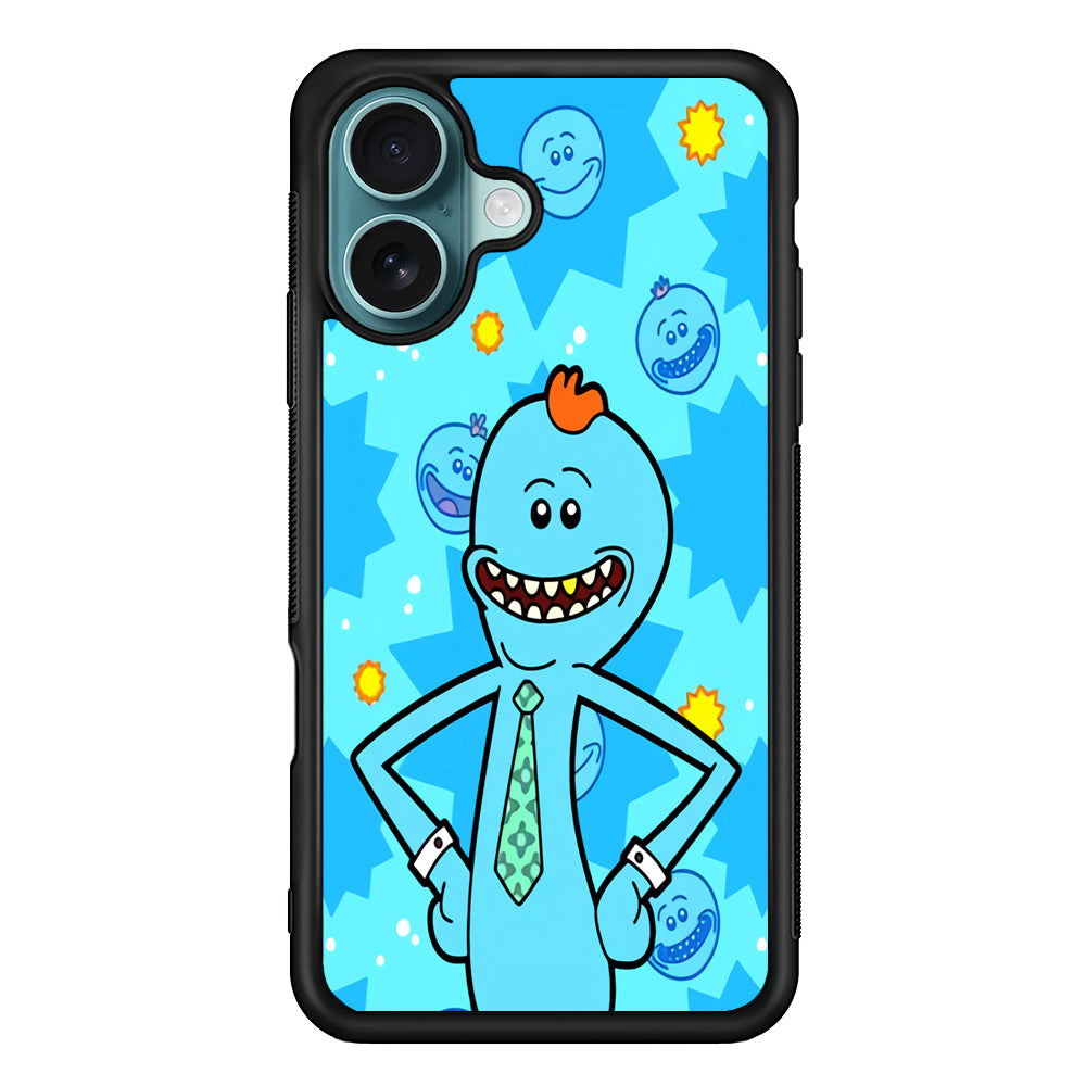 Mr Meeseeks Smile iPhone 16 Plus Case