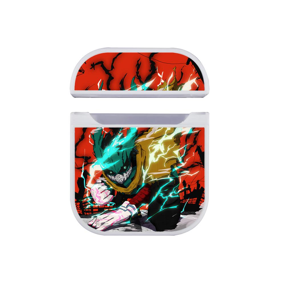 My Hero Academia Black Lightning Punch Apple Airpods Case White
