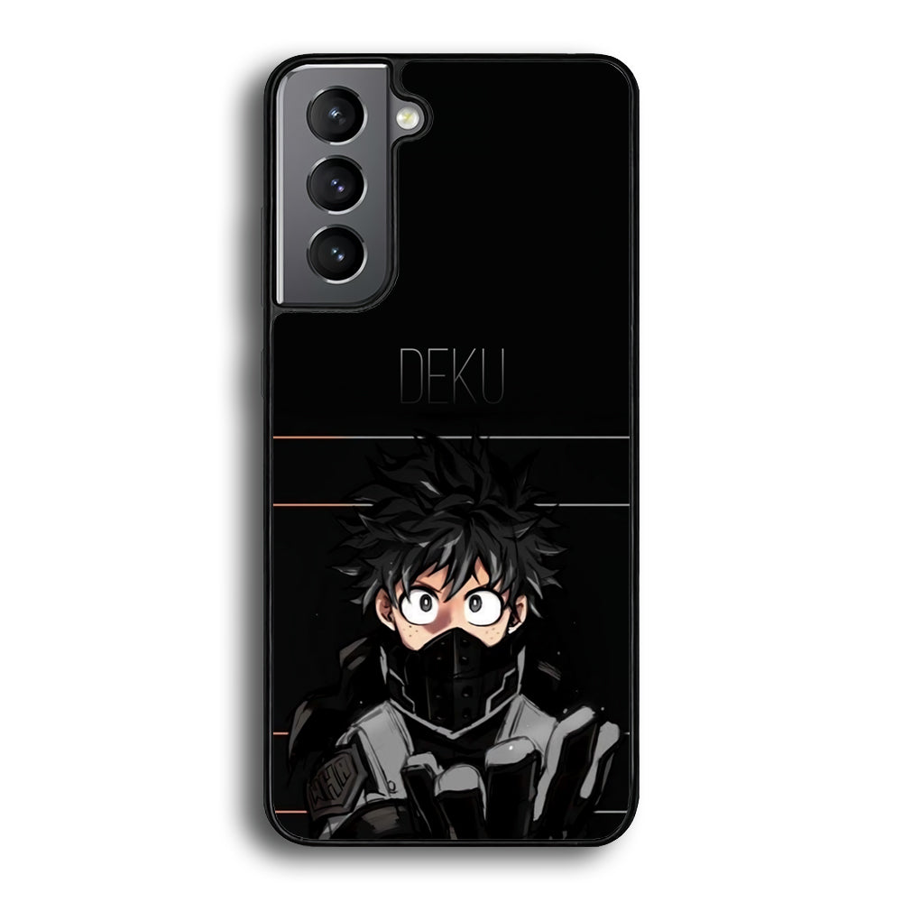 My Hero Academia Deku in Black Samsung Galaxy S21 Plus Case - Carneyforia