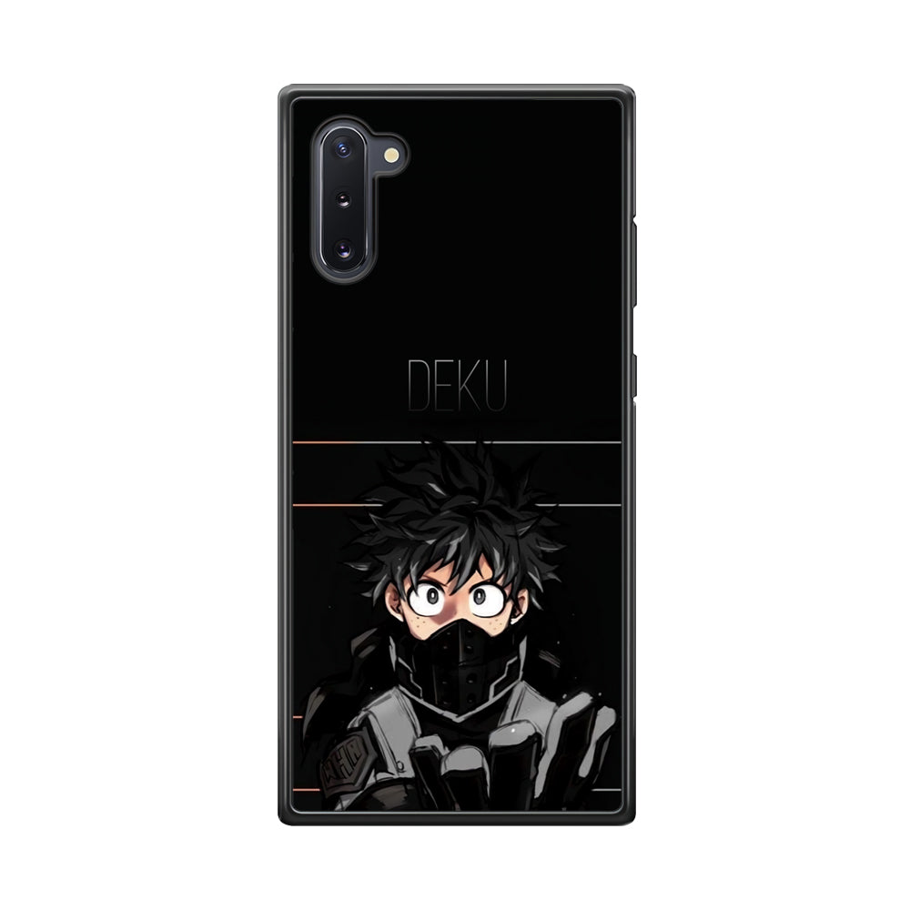 My Hero Academia Deku in Black Samsung Galaxy Note 10 Case