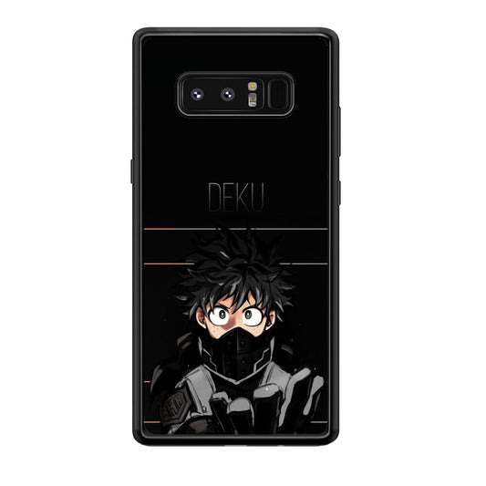 My Hero Academia Deku in Black Samsung Galaxy Note 8 Case