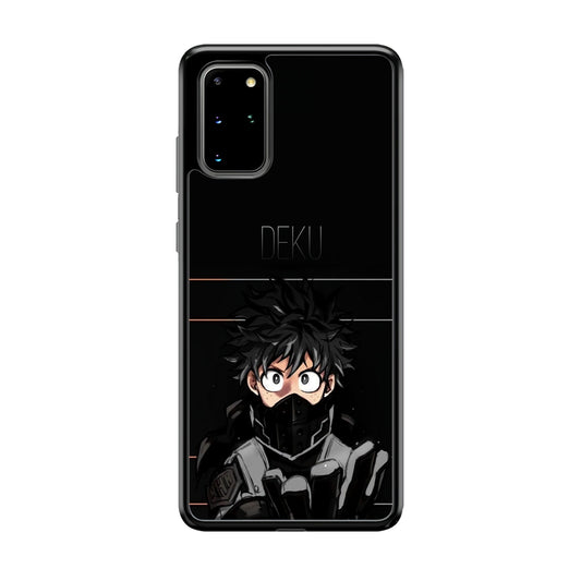 My Hero Academia Deku in Black Samsung Galaxy S20 Plus Case