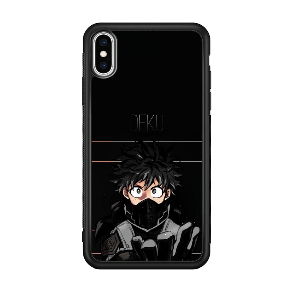 My Hero Academia Deku in Black iPhone X Case