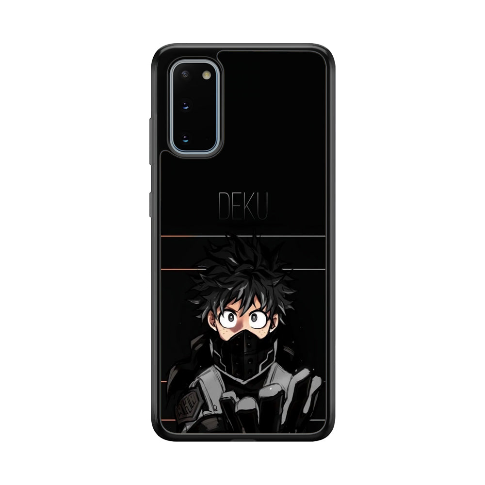 My Hero Academia Deku in Black Samsung Galaxy S20 Case