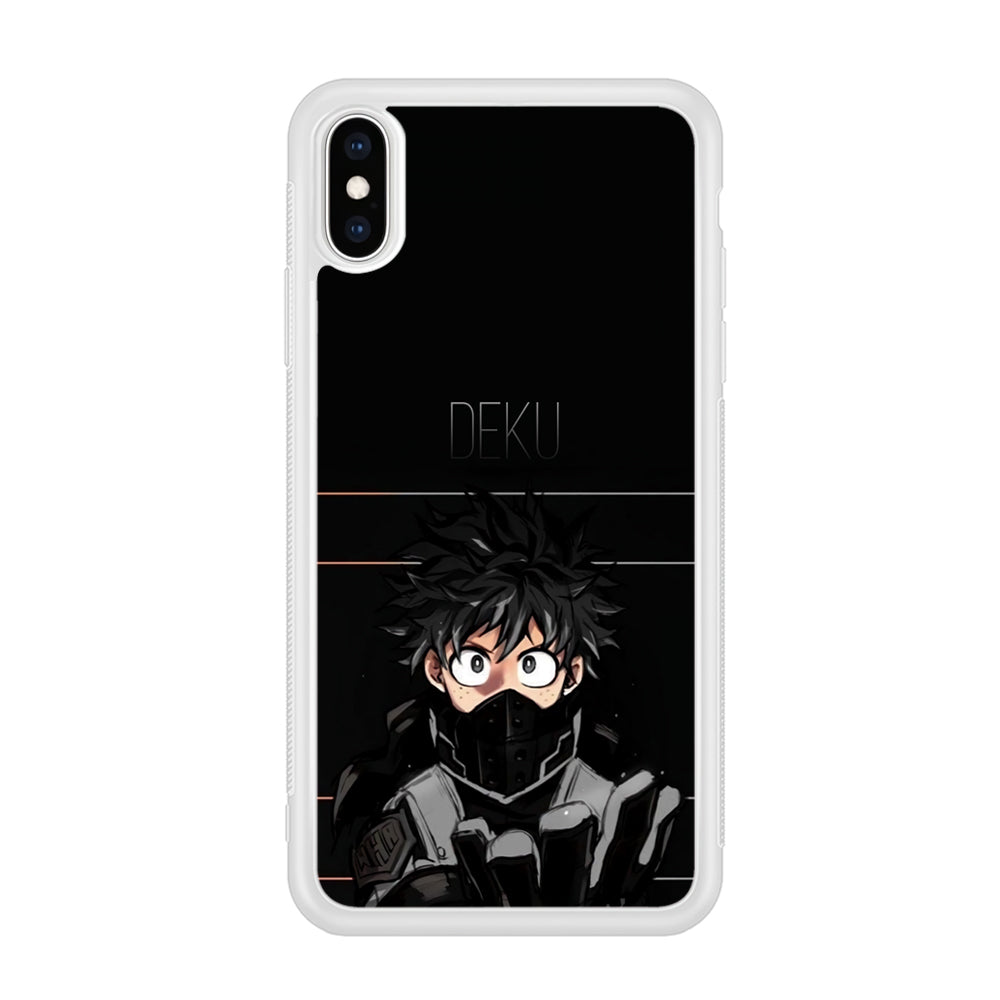 My Hero Academia Deku in Black iPhone X Case