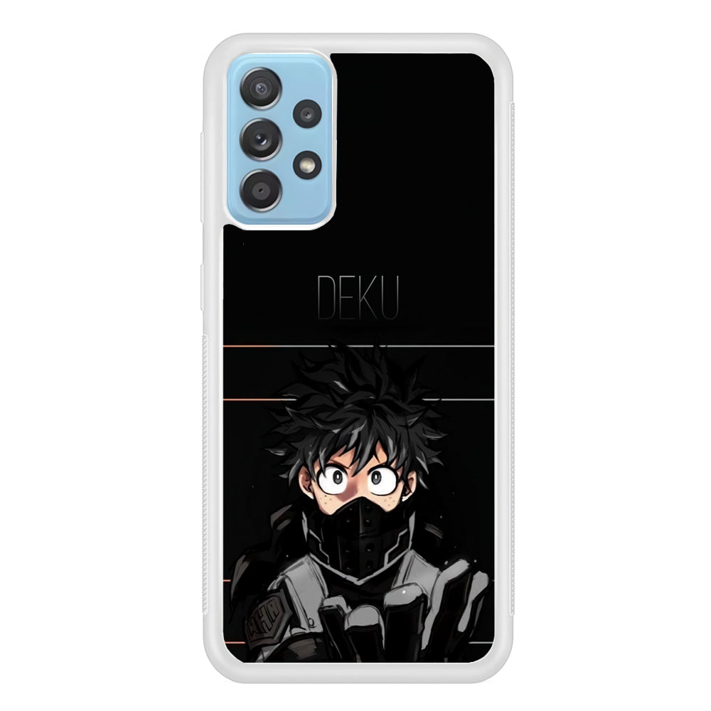 My Hero Academia Deku in Black Samsung Galaxy A52 Case