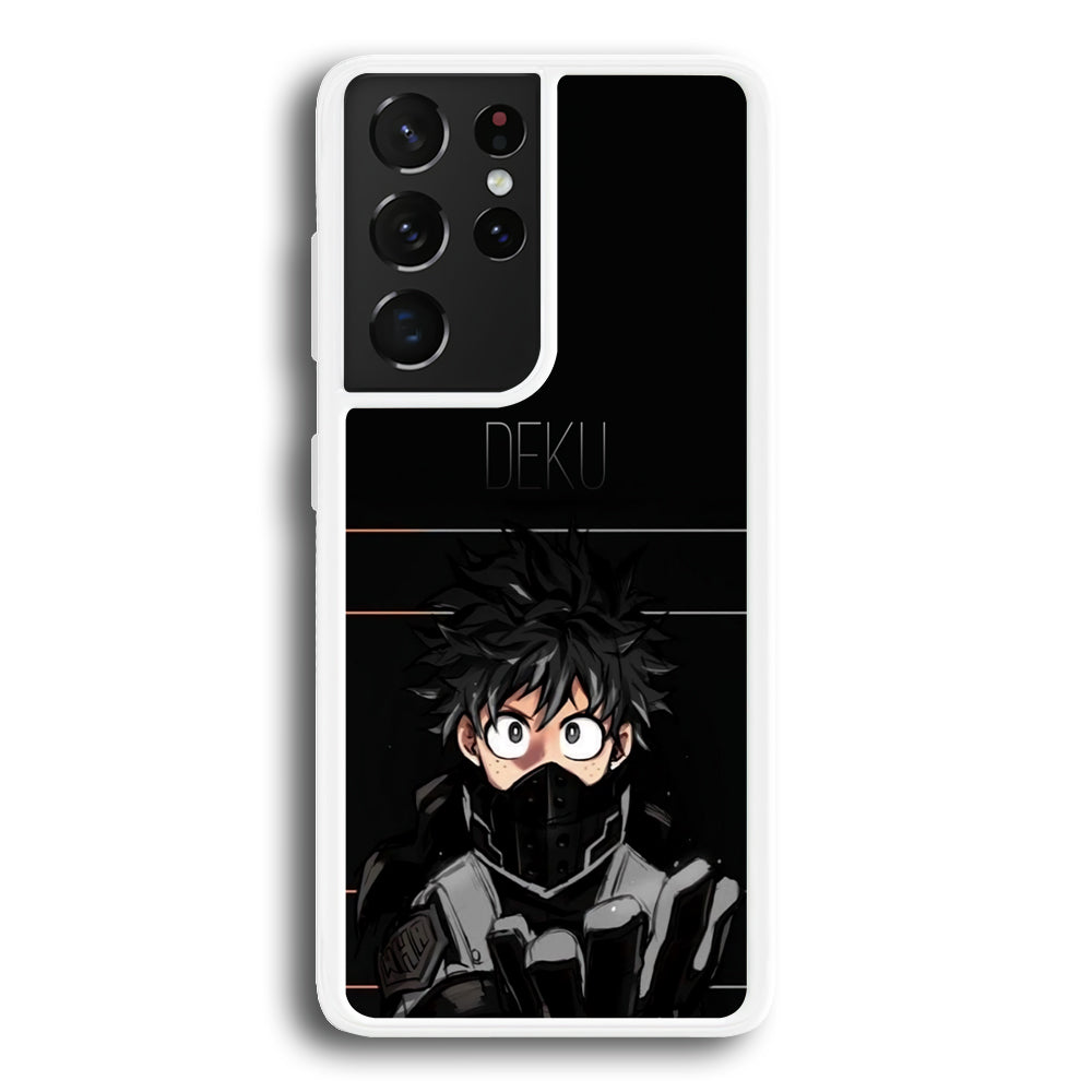 My Hero Academia Deku in Black Samsung Galaxy S21 Ultra Case