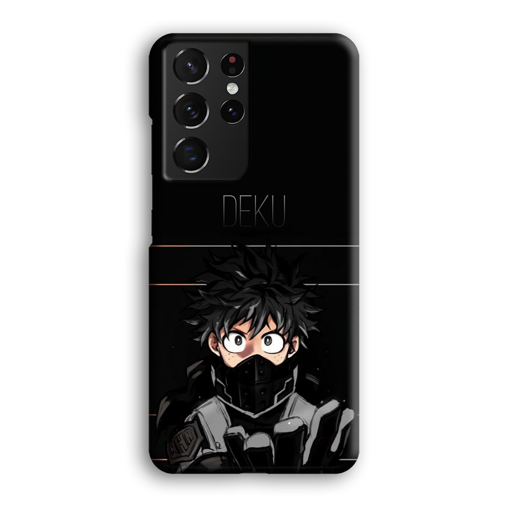 My Hero Academia Deku in Black Samsung Galaxy S21 Ultra Case