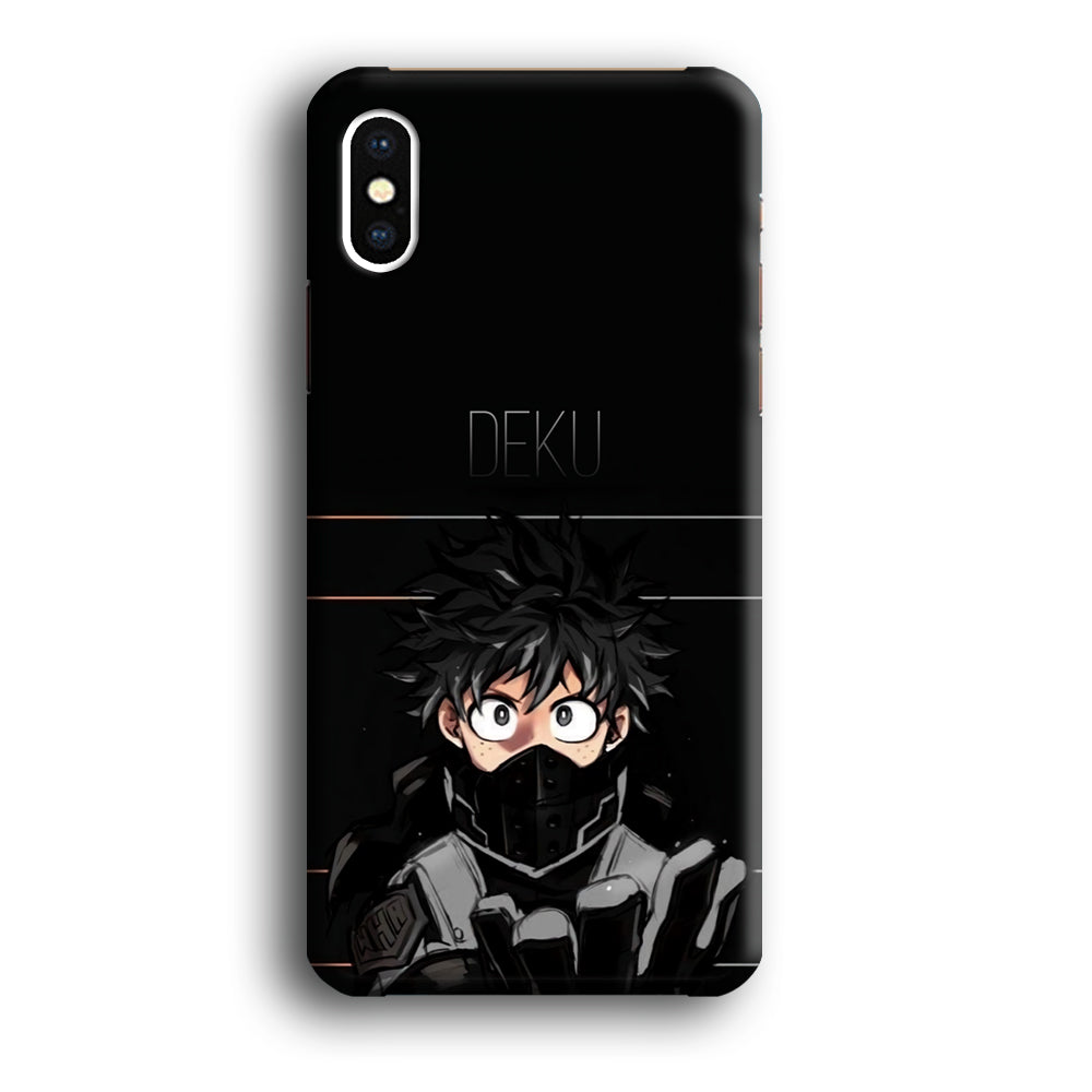 My Hero Academia Deku in Black iPhone X Case