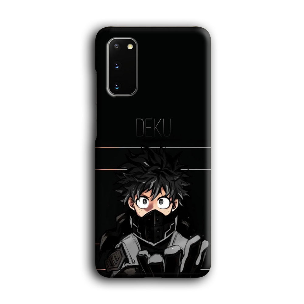 My Hero Academia Deku in Black Samsung Galaxy S20 Case