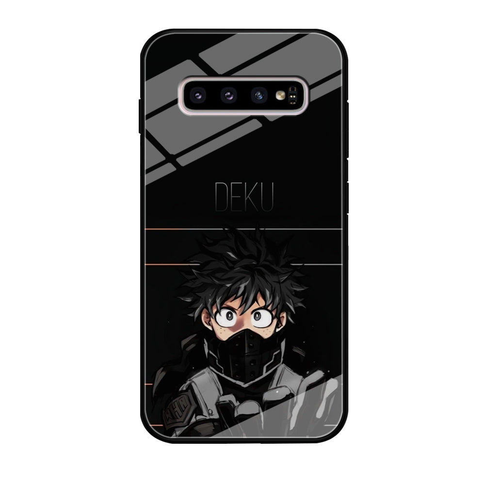 My Hero Academia Deku in Black Samsung Galaxy S10 Case