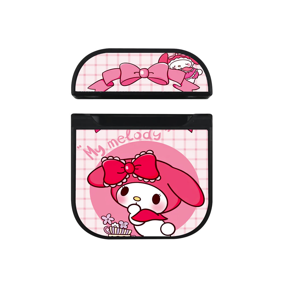 My Melody Cute Momment Apple Airpods Case Black