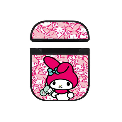 My Melody Doodle Apple Airpods Case Black