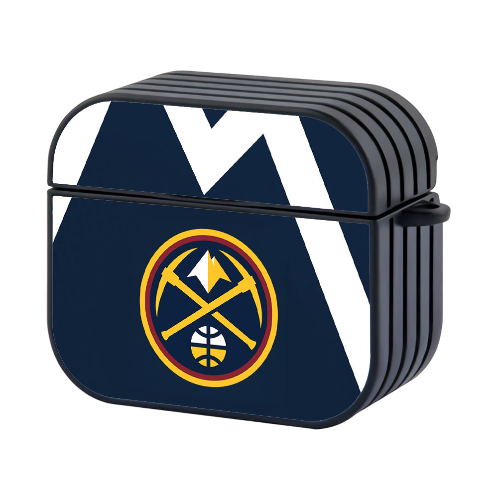 NBA Denver Nuggets Stripe White Apple Airpods 4 Case