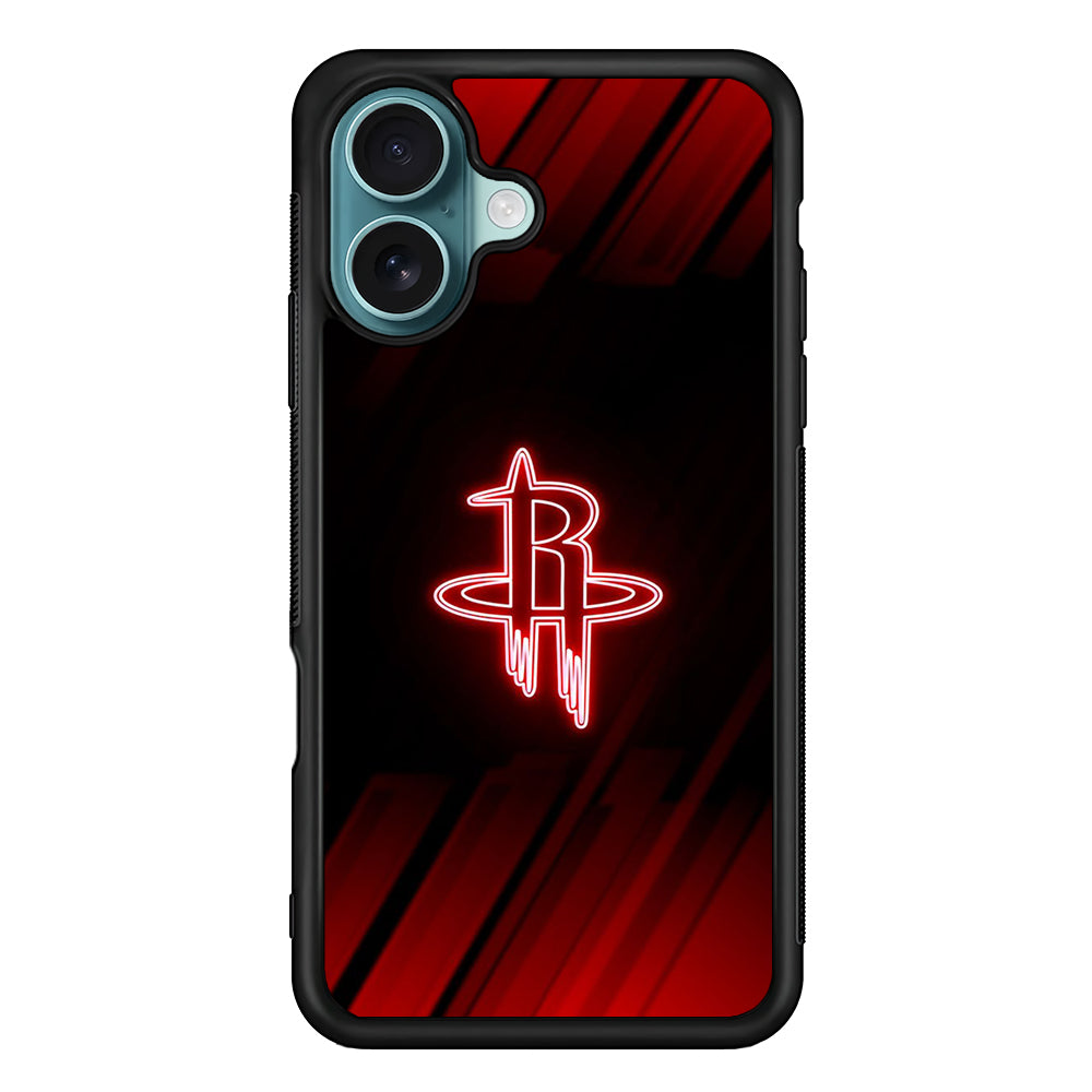 NBA Houston Rockets Red Aura iPhone 16 Case