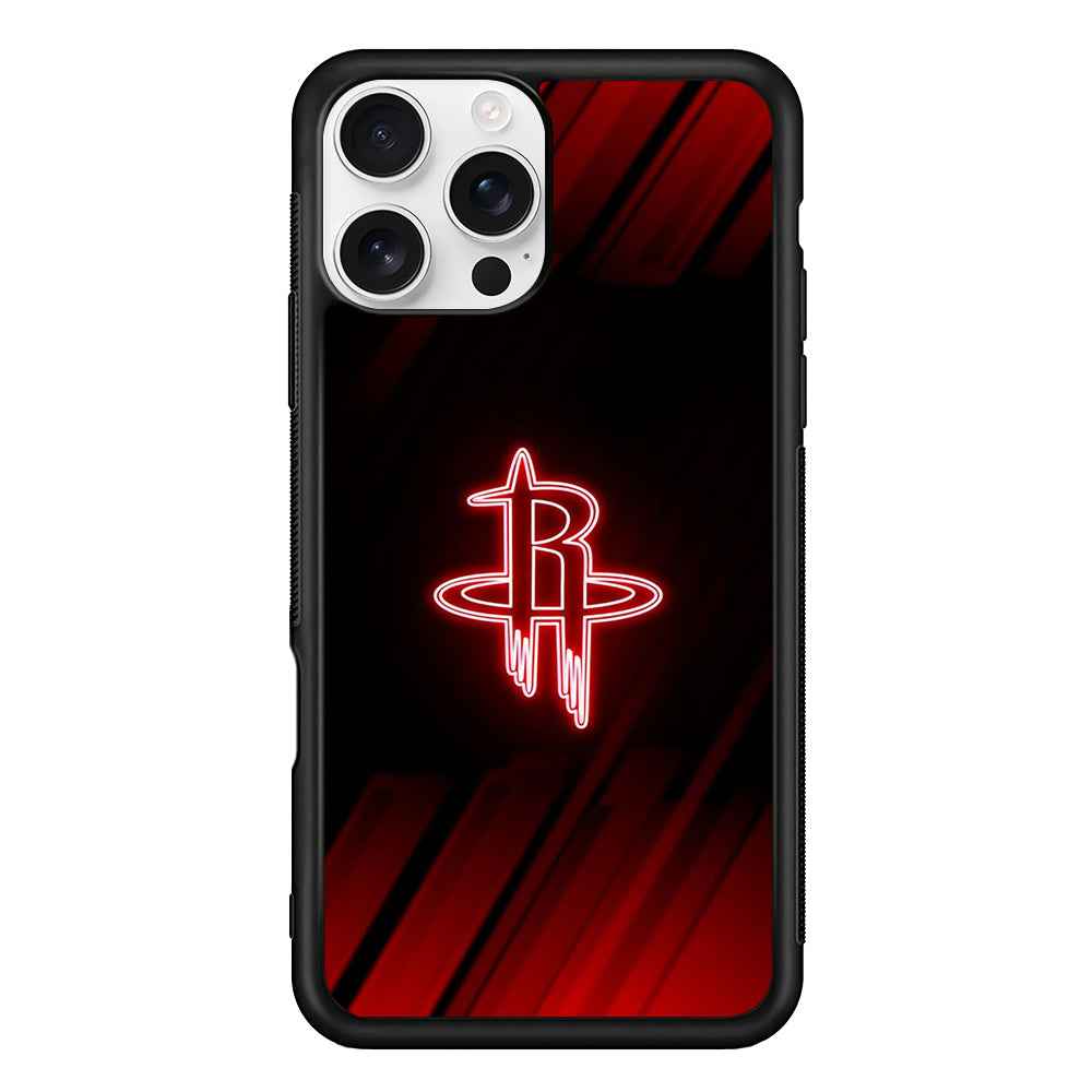 NBA Houston Rockets Red Aura iPhone 16 Pro Case