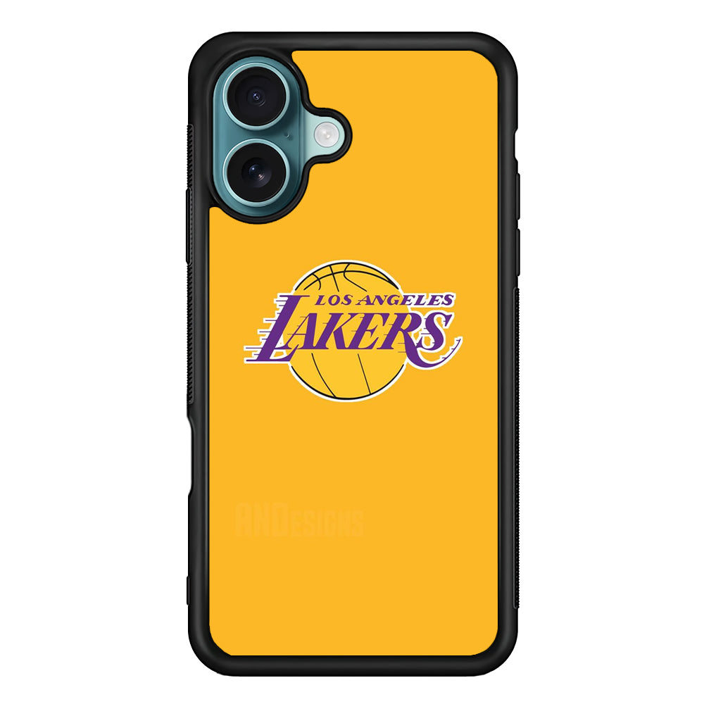 NBA Los Angeles Lakers Yellow iPhone 16 Case