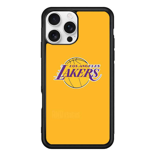 NBA Los Angeles Lakers Yellow iPhone 16 Pro Max Case