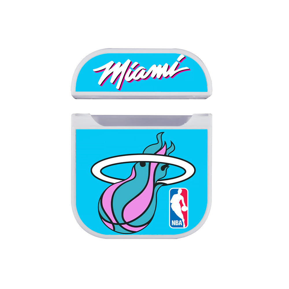 NBA Miami Heat Apple Airpods Case White