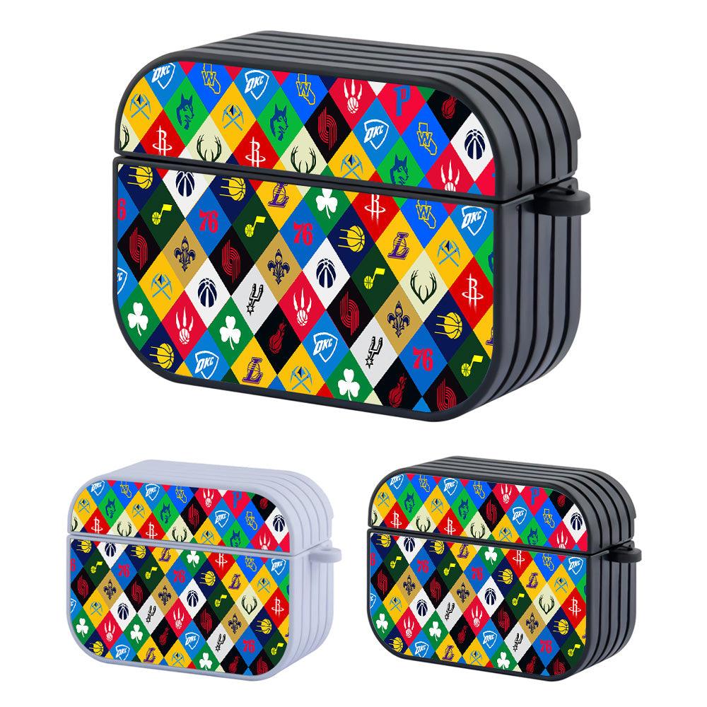 NBA Team Logo Pattern Apple Airpods Pro Case