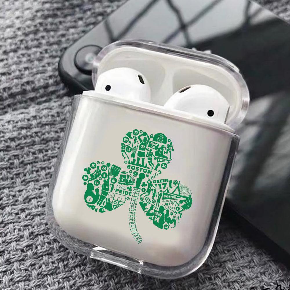 NBA Boston Celtic Leaf of Life Apple Airpods Clear Case
