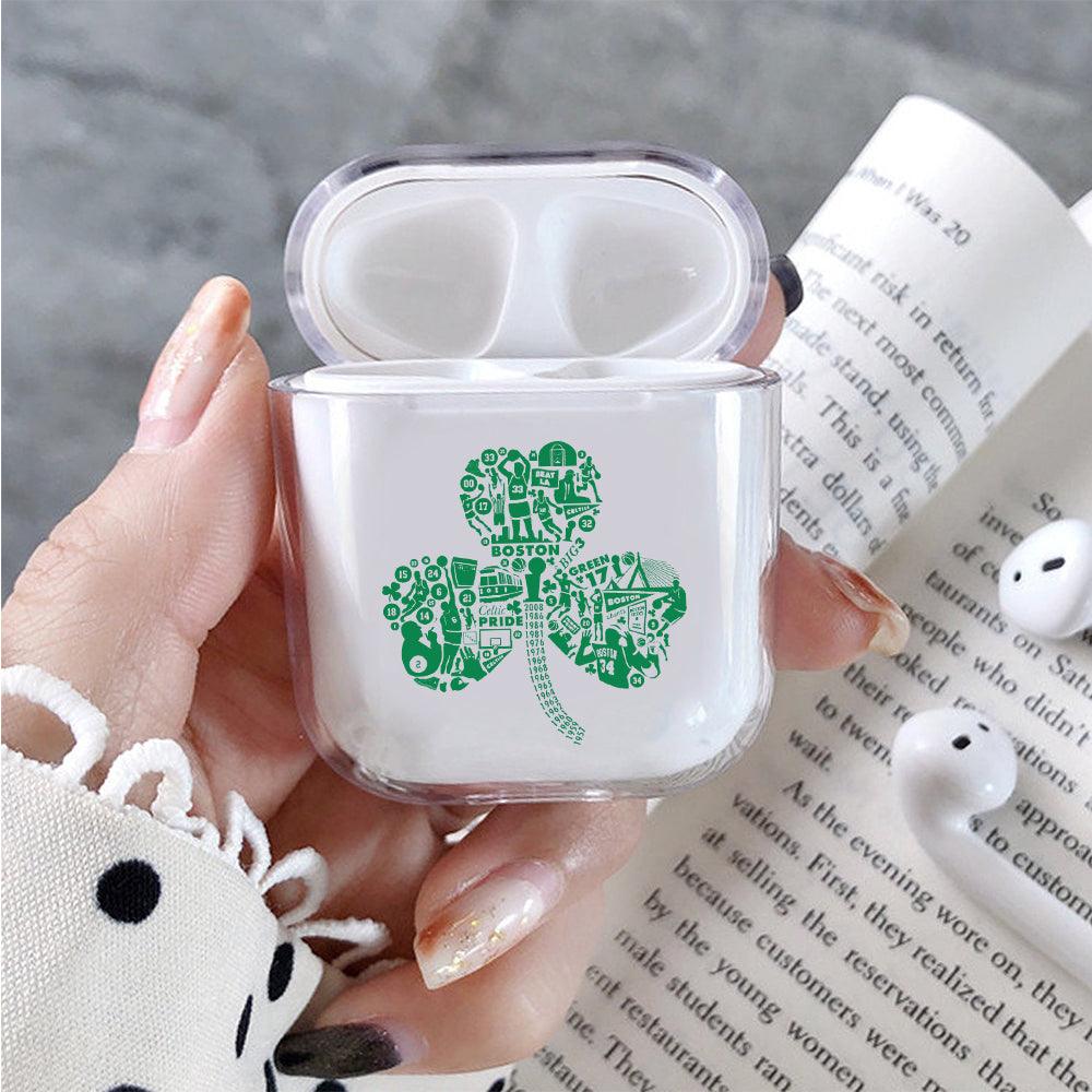 NBA Boston Celtic Leaf of Life Apple Airpods Clear Case