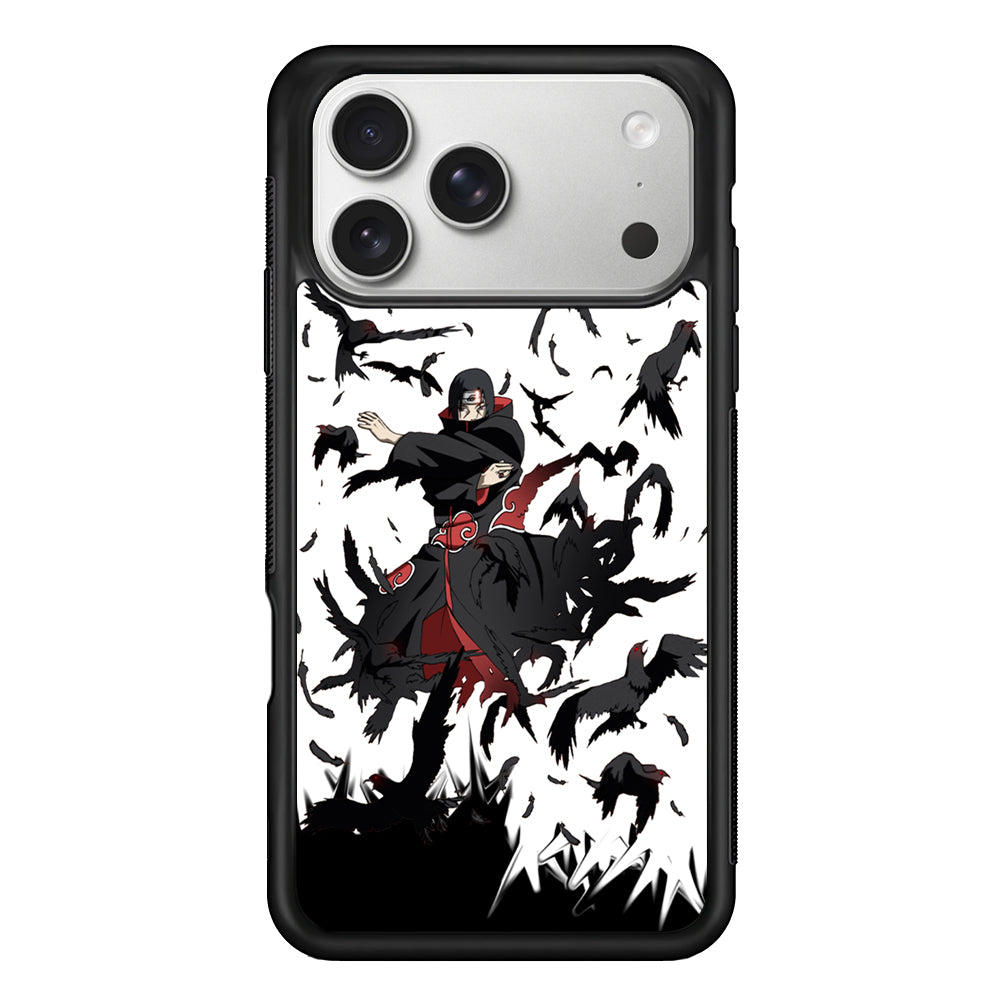 Naruto Itachi Uchiha Flying Bird iPhone 17 Pro Case