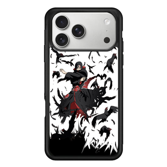 Naruto Itachi Uchiha Flying Bird iPhone 17 Pro Case
