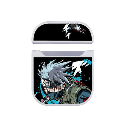 Naruto Kakashi Chidori with Sharingan Apple Airpods Case White