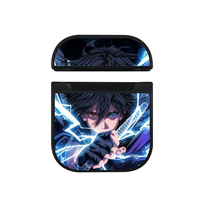 Naruto Sasuke Opening Attack Apple Airpods Case Black