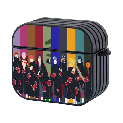 Naruto The Akatsuki Squad Colorful Apple Airpods 4 Case Black