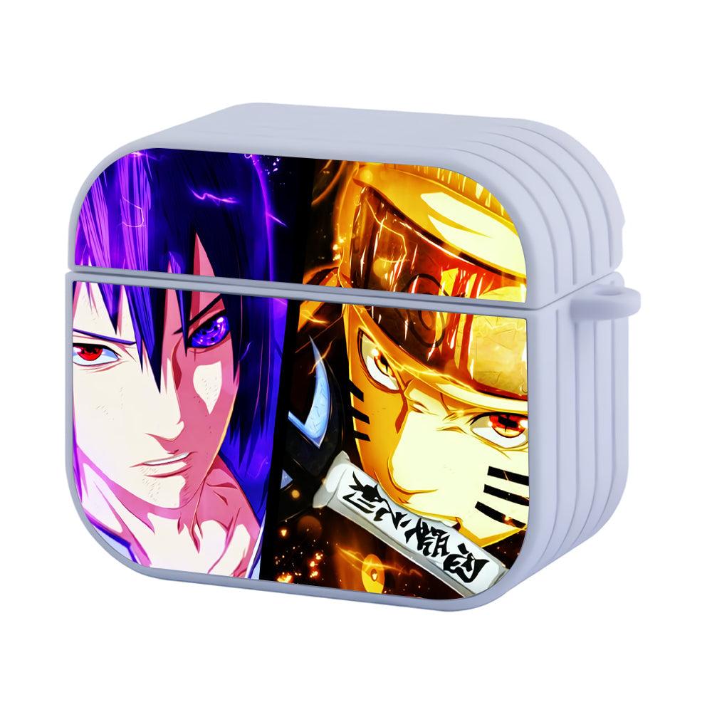Naruto VS Sasuke Face Anime Apple Airpods 4 Case White