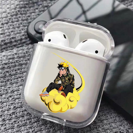 Naruto on Nimbus Cloud Apple Airpods Clear Case
