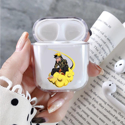 Naruto on Nimbus Cloud Apple Airpods Clear Case