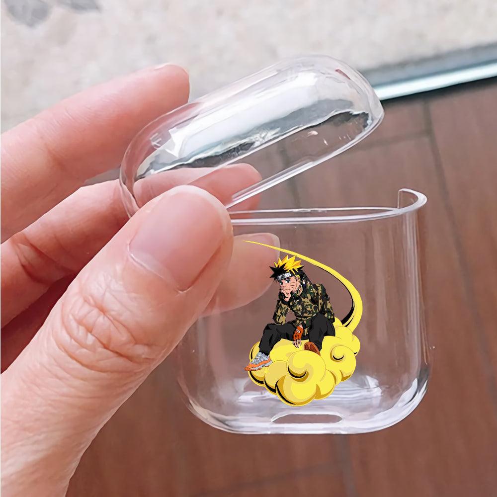 Naruto on Nimbus Cloud Apple Airpods Clear Case