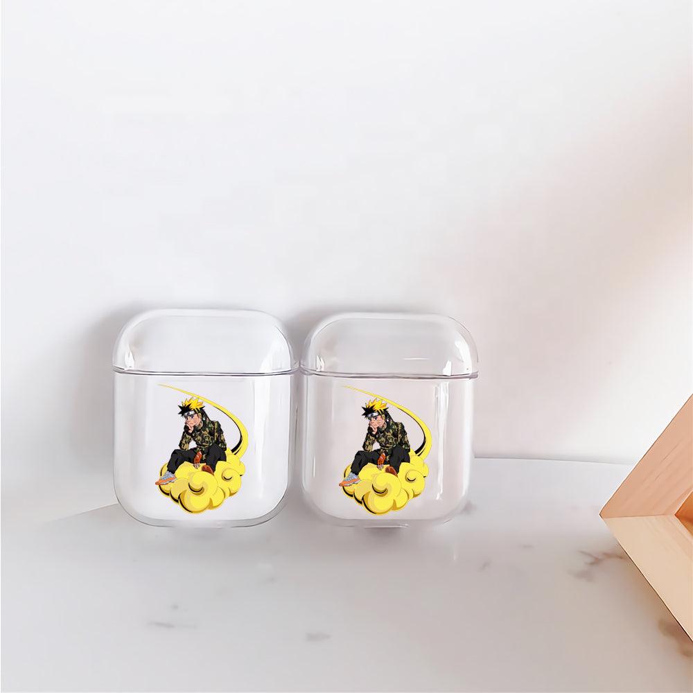 Naruto on Nimbus Cloud Apple Airpods Clear Case